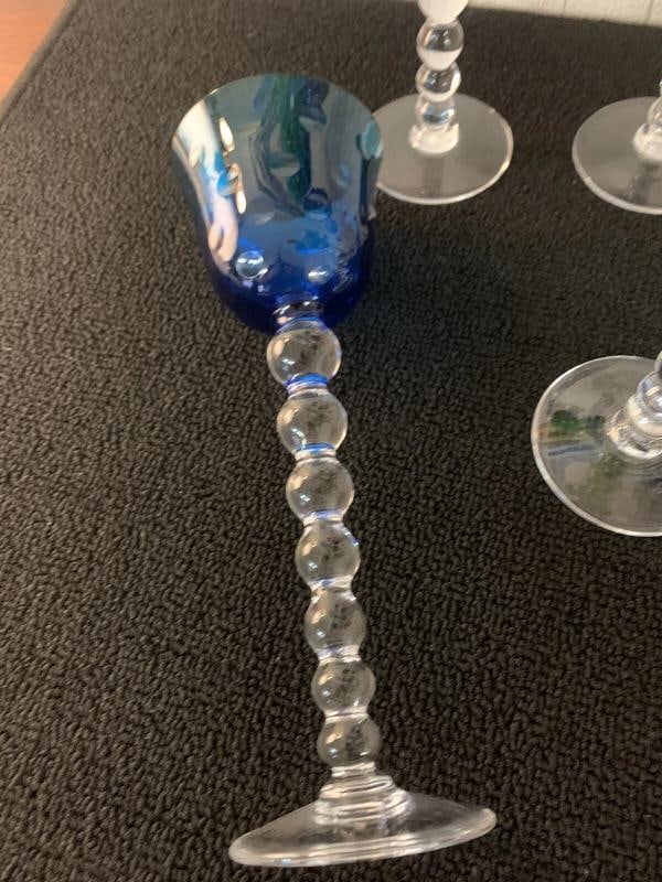 8pc Saint Louis Crystal Glasses Lot~(9.6"H x 3.5"D) - 8