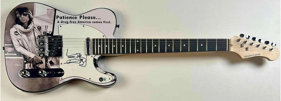 Keith Richards Signed Guitar (Beckett LOA) - 2