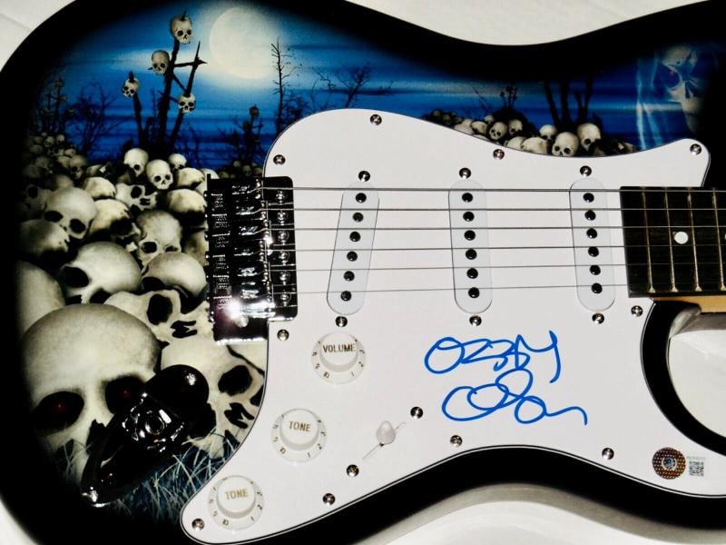 OZZY OSBOURNE Signed Custom Guitar (Beckett COA) - 2