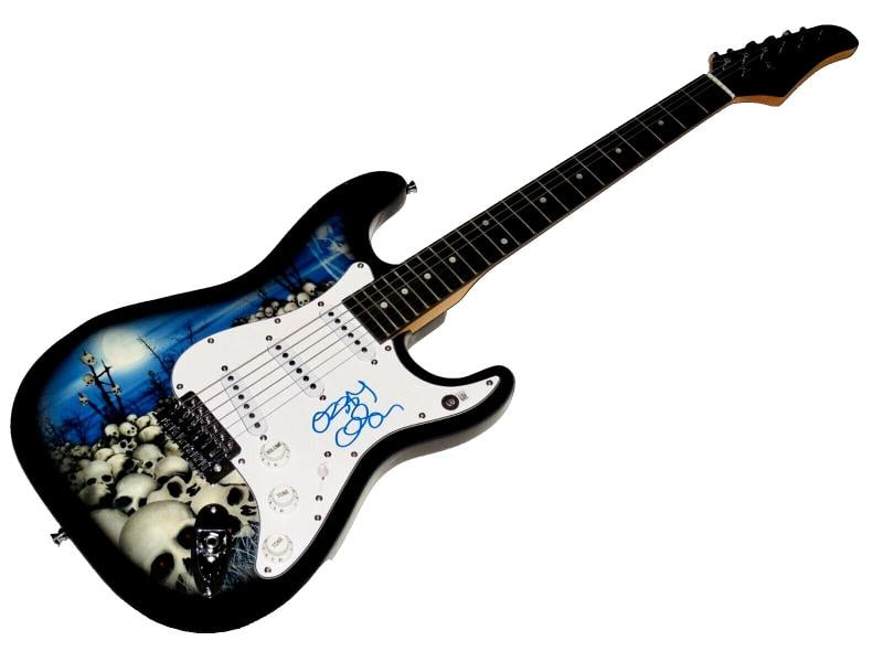 OZZY OSBOURNE Signed Custom Guitar (Beckett COA) - 4