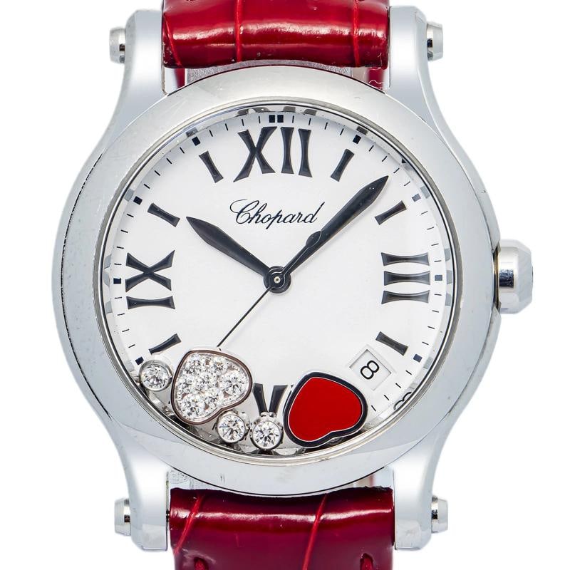 Chopard Happy Sport 8582 SS Floating Heart Diamond Dial Quartz Ladies 36MM - 3