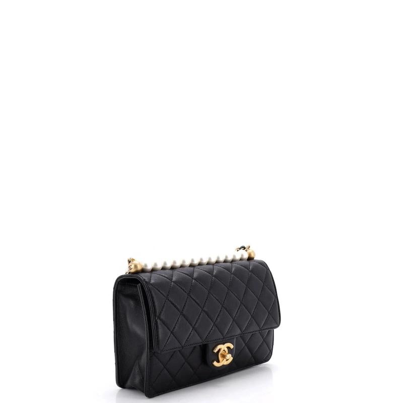 Chanel Chic Pearls Flap Bag Quilted Lambskin Small - 2