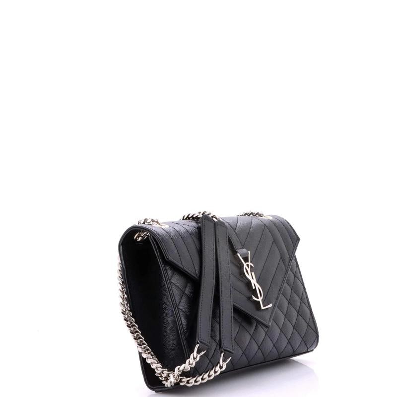 Saint Laurent Classic Monogram Envelope Satchel Mixed Matelasse Leather Medium - 2