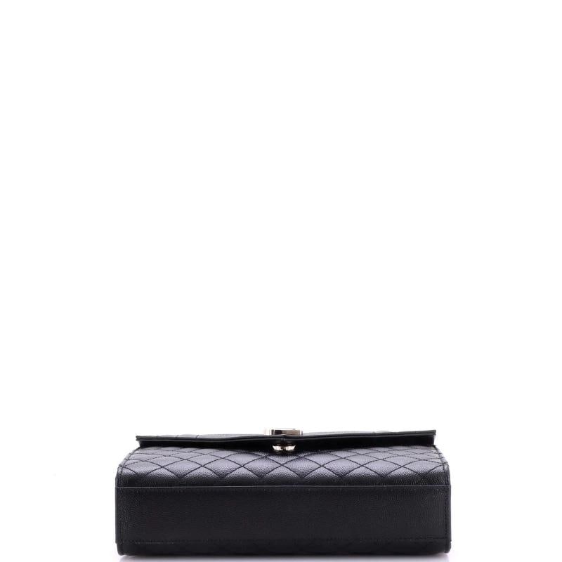 Saint Laurent Classic Monogram Envelope Satchel Mixed Matelasse Leather Medium - 4