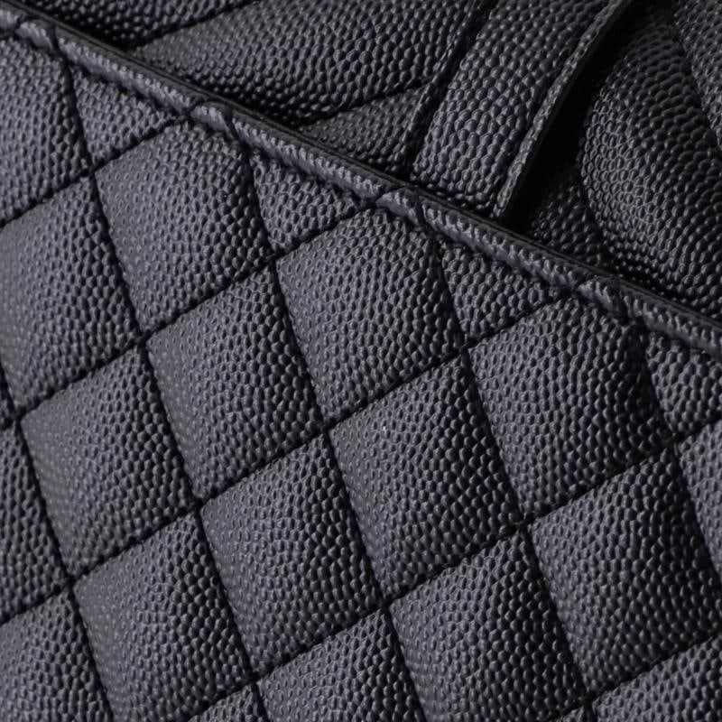 Saint Laurent Classic Monogram Envelope Satchel Mixed Matelasse Leather Medium - 7