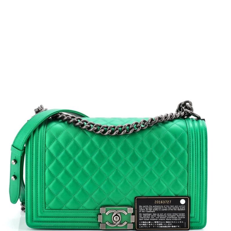 Chanel Boy Flap Bag Quilted Lambskin New Medium - 2