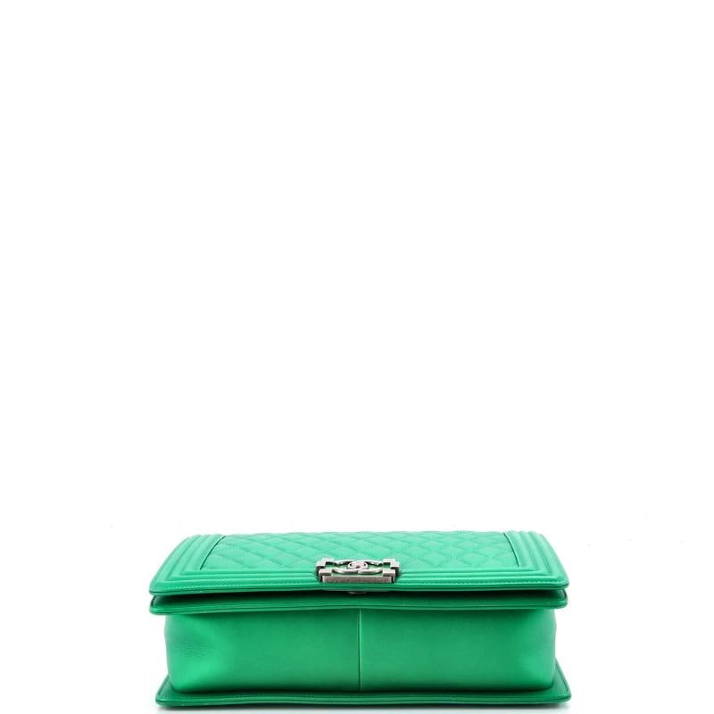 Chanel Boy Flap Bag Quilted Lambskin New Medium - 5