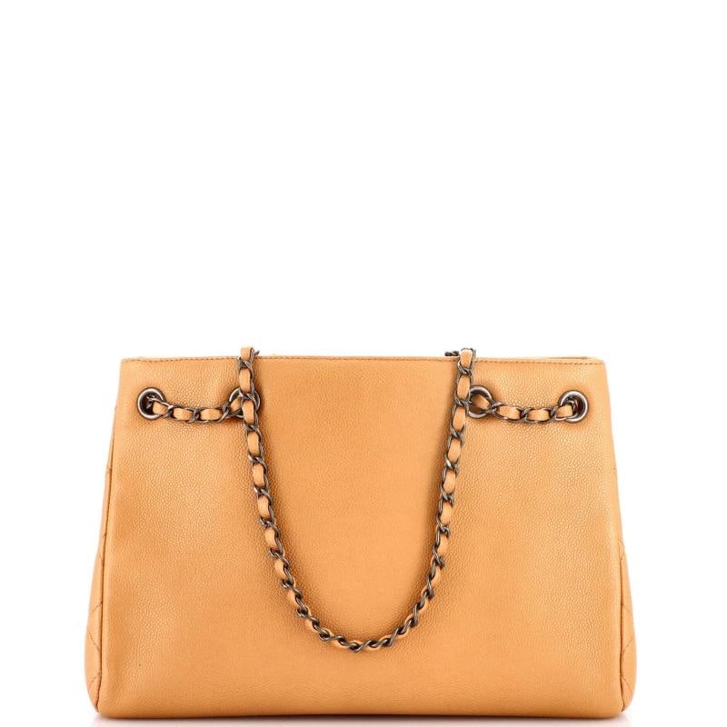 Chanel Woven Chain Shopping Tote Caviar Medium - 4