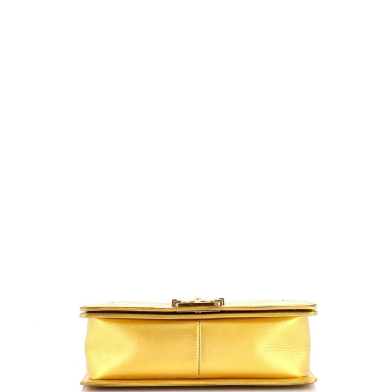Chanel Boy Flap Bag Quilted Patent Old Medium - 5