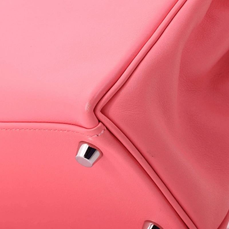 Hermes Kelly Handbag Pink Swift with Palladium Hardware 25 - 8