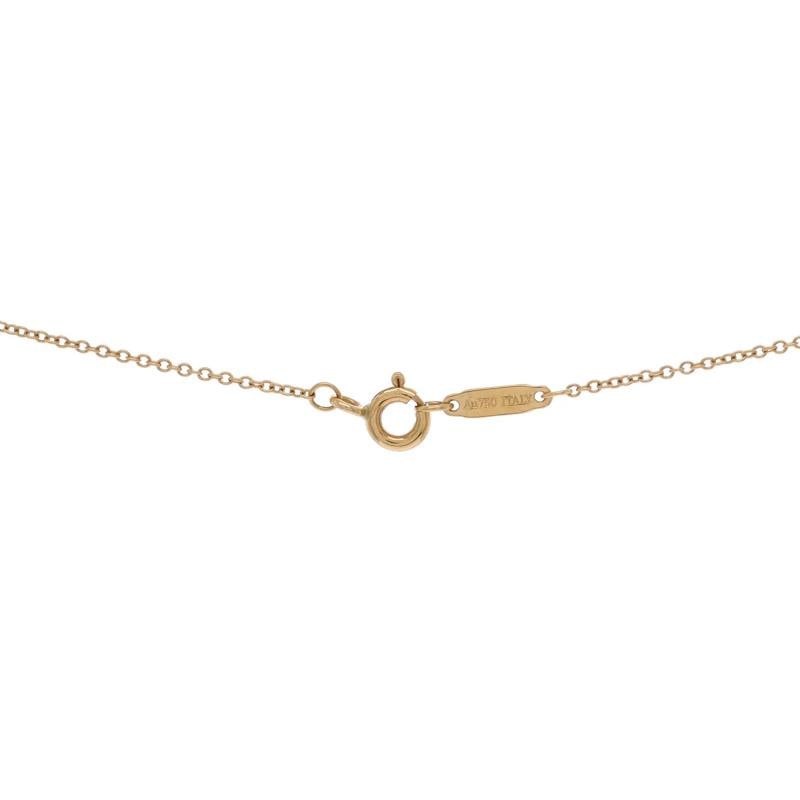 Tiffany & Co. T Smile Pendant Necklace 18K Yellow Gold and Diamonds Small - 4