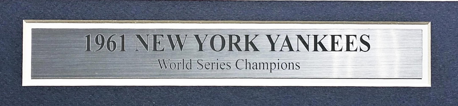 1961 Yankees Autographed Framed 24x36 Lithograph 34 Sigs Mantle Berra PSA/DNA - 9