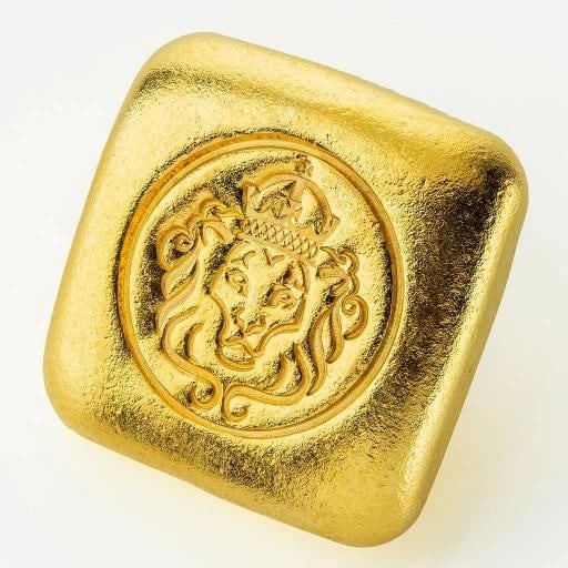 1oz .9999 Gold Bar w/ Laser Etched Serial Number - Hand Cast Square Design #A520 - 3