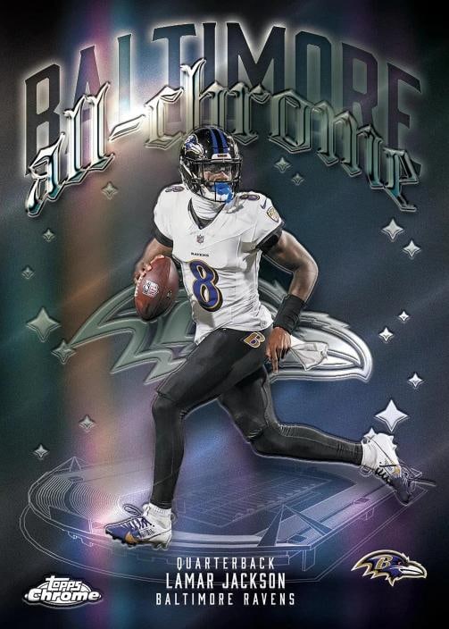 2025 TOPPS CHROME FOOTBALL HOBBY JUMBO BOX - 7