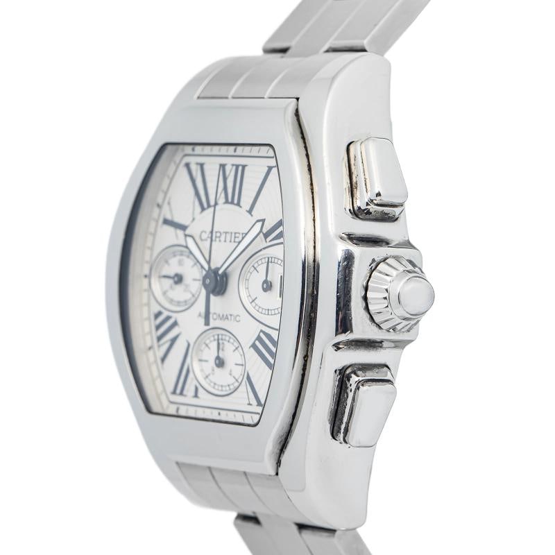 Cartier Roadster 3405 W6206019 SS Silver Dial Auto Men Watch 43mm - 3