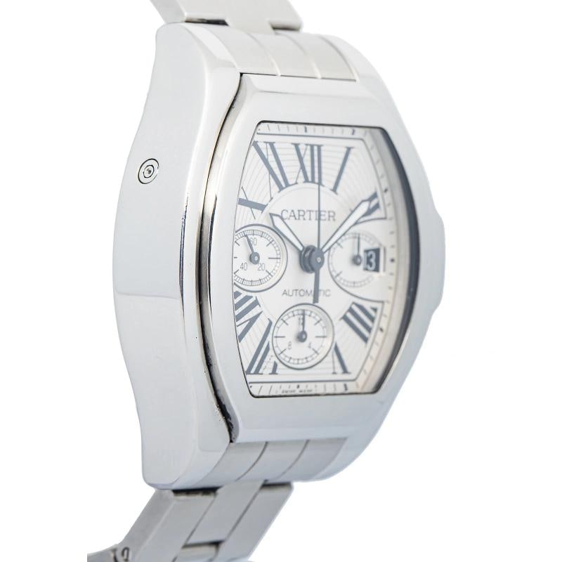 Cartier Roadster 3405 W6206019 SS Silver Dial Auto Men Watch 43mm - 4