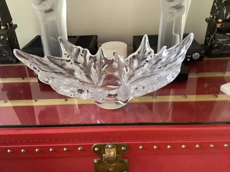 Lalique Crystal Jardiniere Champs-Elysees~(7.5"H x 18"W) - 13