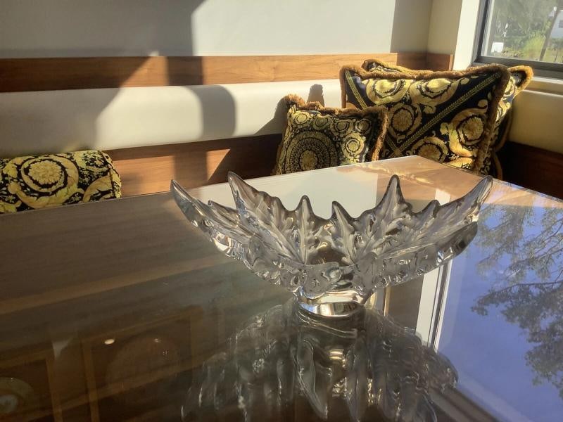 Lalique Crystal Jardiniere Champs-Elysees~(7.5"H x 18"W) - 16