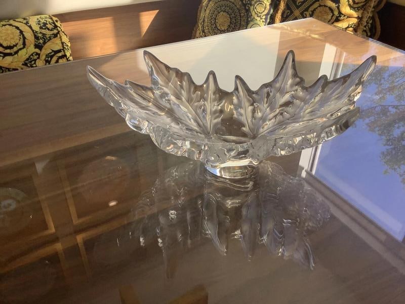 Lalique Crystal Jardiniere Champs-Elysees~(7.5"H x 18"W) - 17