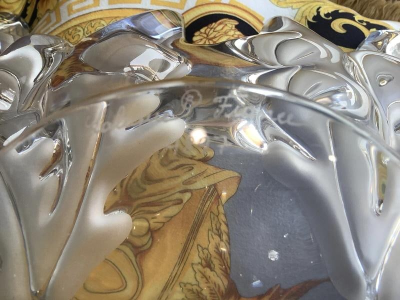 Lalique Crystal Jardiniere Champs-Elysees~(7.5"H x 18"W) - 7