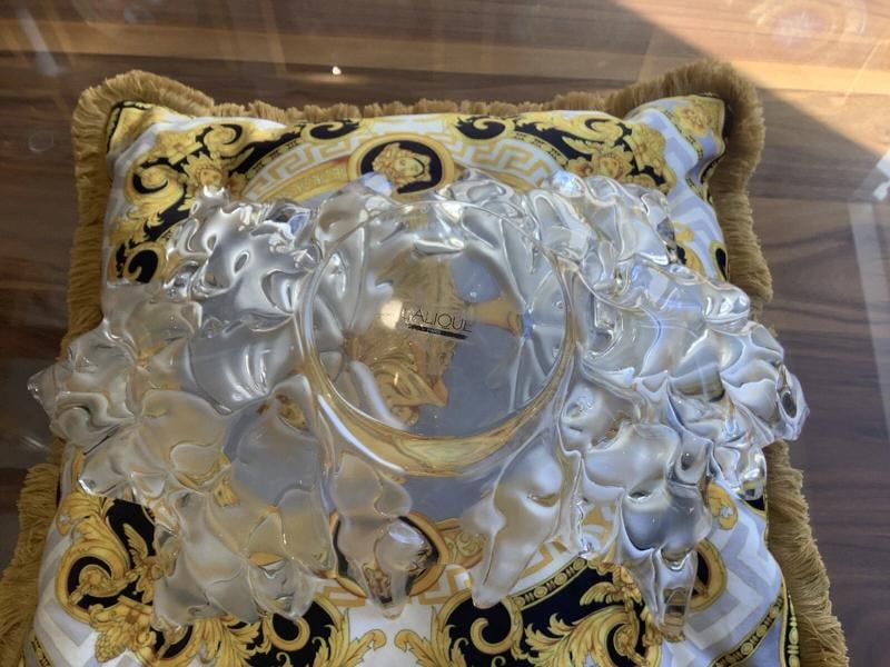 Lalique Crystal Jardiniere Champs-Elysees~(7.5"H x 18"W) - 8
