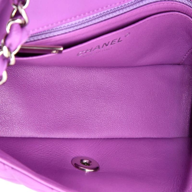 Chanel Classic Single Flap Bag Quilted Lambskin Mini - 6