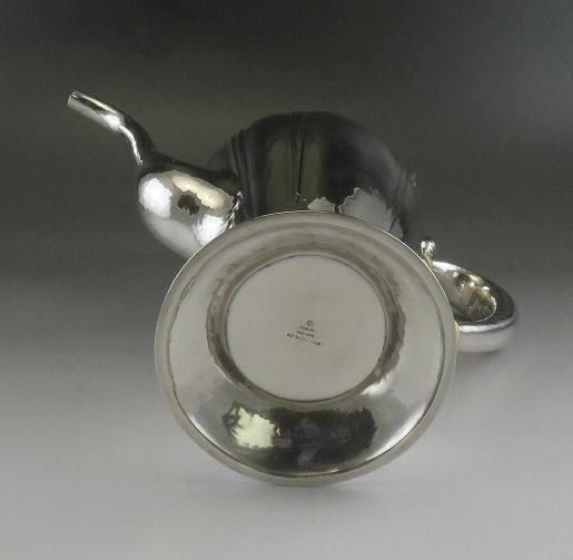 Antique American Arts Crafts Sterling Silver Art Shop Handwrought Chicago Teapot - 7