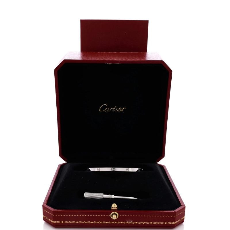 Cartier Love Bracelet 18K White Gold Small - 2