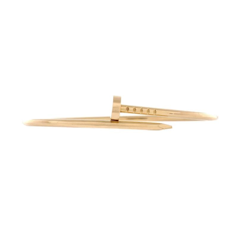 Cartier Juste un Clou Bracelet 18K Yellow Gold Small: Condition: Pre-owned - Good,Brand: Cartier,Main Stone: Unknown,Metal: 18K Yellow Gold,Metal Purity: 18K,Style: Bracelet,Type: Bracelet,Color: Yellow Gold,Material: 18K Yellow Gold Condition: Excellent