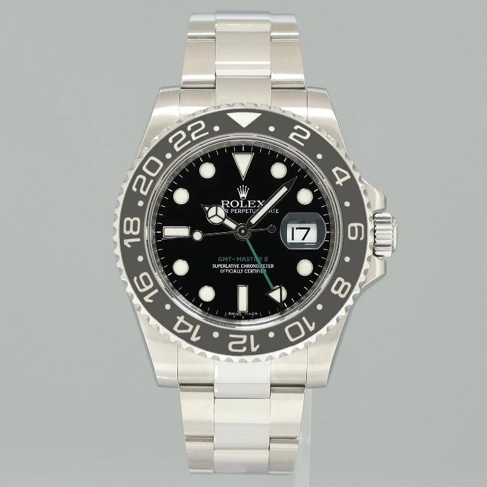 MINT Rolex GMT Master II 116710LN Steel Ceramic Black Oyster Band 40mm Watch - 2