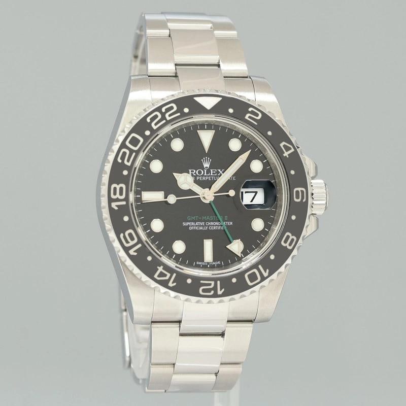 MINT Rolex GMT Master II 116710LN Steel Ceramic Black Oyster Band 40mm Watch - 3