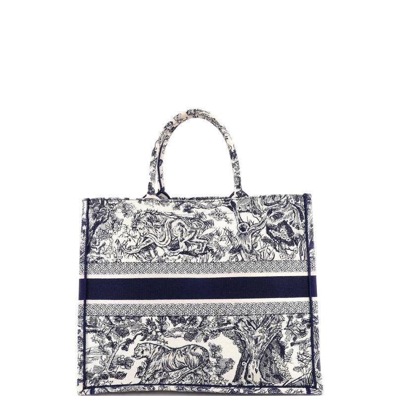 Christian Dior Book Tote Embroidered Canvas Large - 3