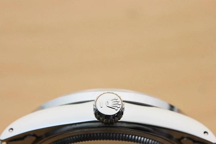 MENS ROLEX DATEJUST 16014 FACTORY DIAMOND DIAL 18K GOLD DIAMOND BEZEL LUGS WATCH - 9