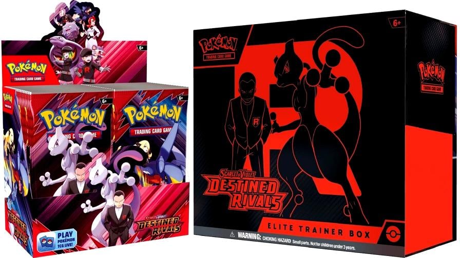 Pokemon TCG SV10 Destined Rivals Booster Box + Elite Trainer Bundle Sealed New: Condition: New/Factory Sealed: A brand-new, unused, unopened, undamaged item (including handmade items) ,Country of Origin: United States,Convention/Event: PokÃƒÂ©mon League,Card S