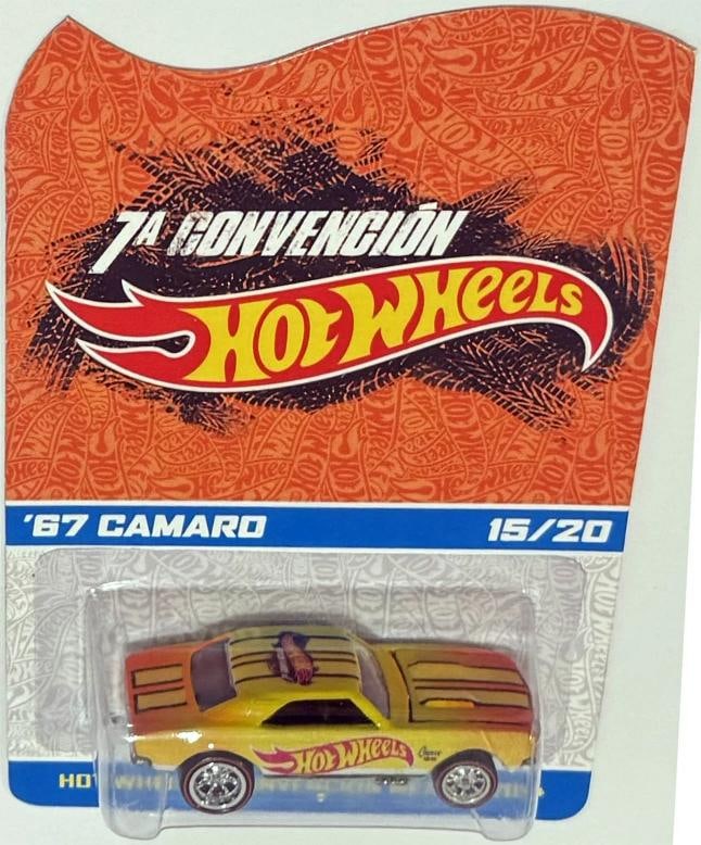 Yellow '67 CHEVY CAMARO Hot Wheels 2014 Mexico Convention 15/20 - 2