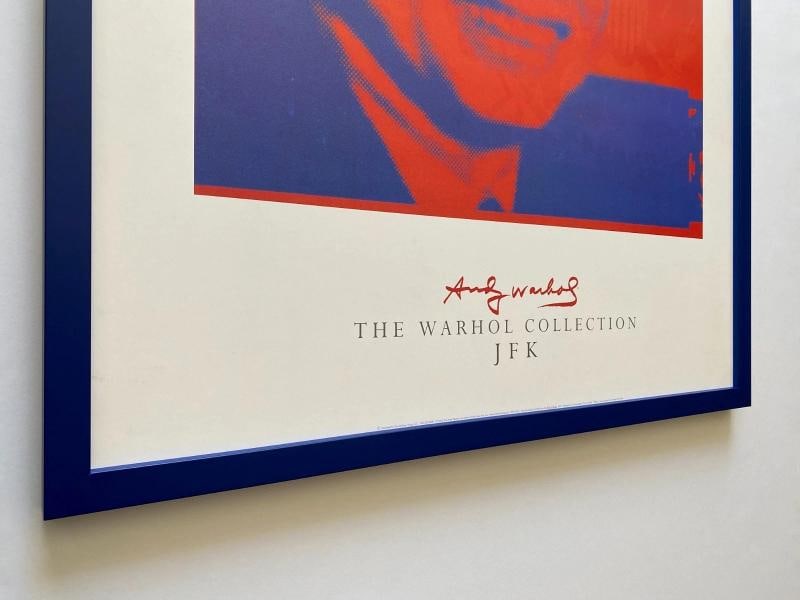 ANDY WARHOL FOUNDATION RARE LITHOGRAPH PRINT FRAMED POP ART POSTER " JFK " 1968 - 10