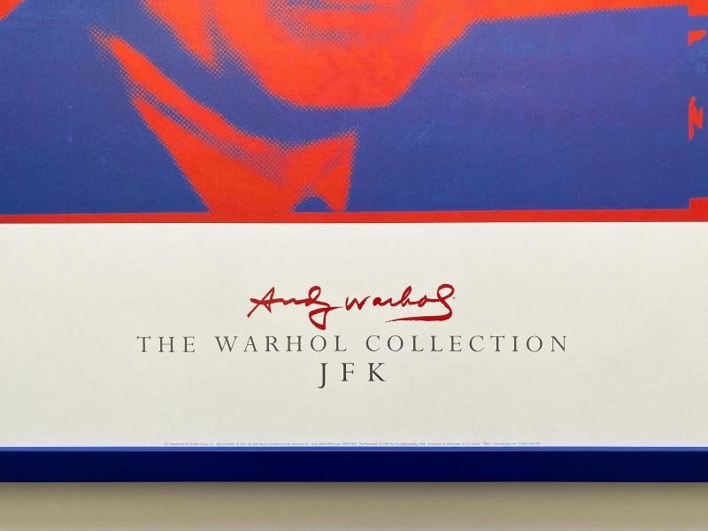 ANDY WARHOL FOUNDATION RARE LITHOGRAPH PRINT FRAMED POP ART POSTER " JFK " 1968 - 12