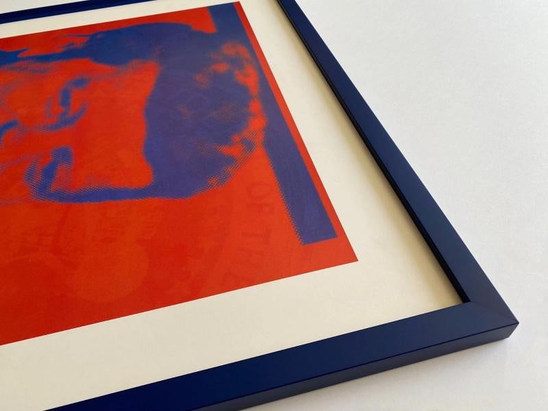 ANDY WARHOL FOUNDATION RARE LITHOGRAPH PRINT FRAMED POP ART POSTER " JFK " 1968 - 14