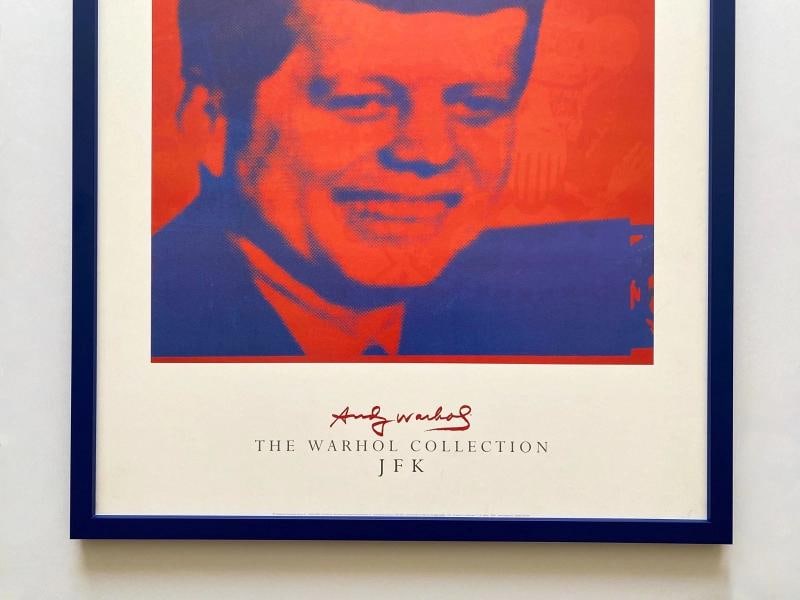 ANDY WARHOL FOUNDATION RARE LITHOGRAPH PRINT FRAMED POP ART POSTER " JFK " 1968 - 3