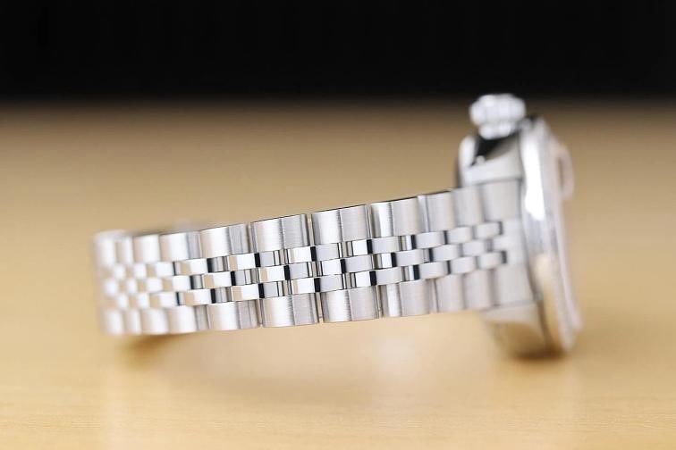 ROLEX LADIES DATEJUST 69174 PINK DIAMOND 18K WHITE GOLD STEEL JUBILEE WATCH - 8