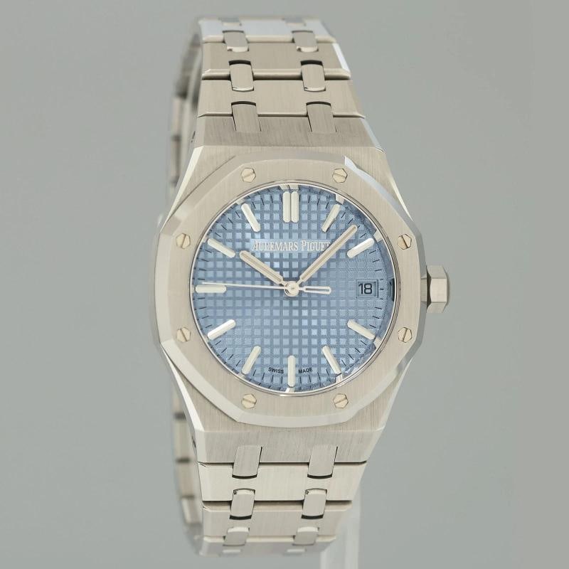 2026 Papers Audemars Piguet Royal Oak Steel 15550ST.OO.1356ST.08 Tiffany Blue - 3