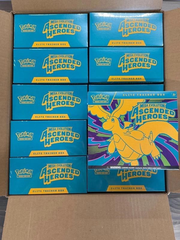 Pokemon x10 Ascended Heroes (ME2.5) Elite Trainer Box Cases! Factory Sealed: Condition: New/Factory Sealed: A brand-new, unused, unopened, undamaged item (including handmade items).s. ,Set: Prismatic Evolutions,Game: PokÃƒÂ©mon TCG,Features: 1st Edition,Cha