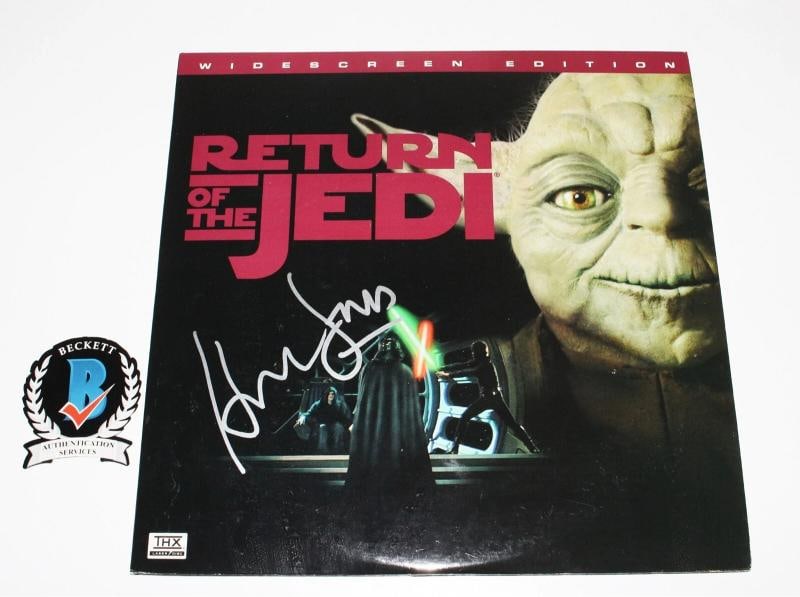 HARRISON FORD SIGNED STAR WARS RETURN OF THE JEDI LASERDISC BECKETT COA HAN SOLO: Industry: Movies,Movie: Return of the Jedi,Signed by: Harrison Ford,Signed: Yes,Autograph Authentication: Beckett,Original/Reproduction: Original,Country of Origin: United States
