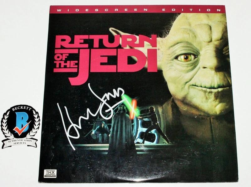 HARRISON FORD SIGNED STAR WARS RETURN OF THE JEDI LASERDISC BECKETT COA HAN SOLO - 2
