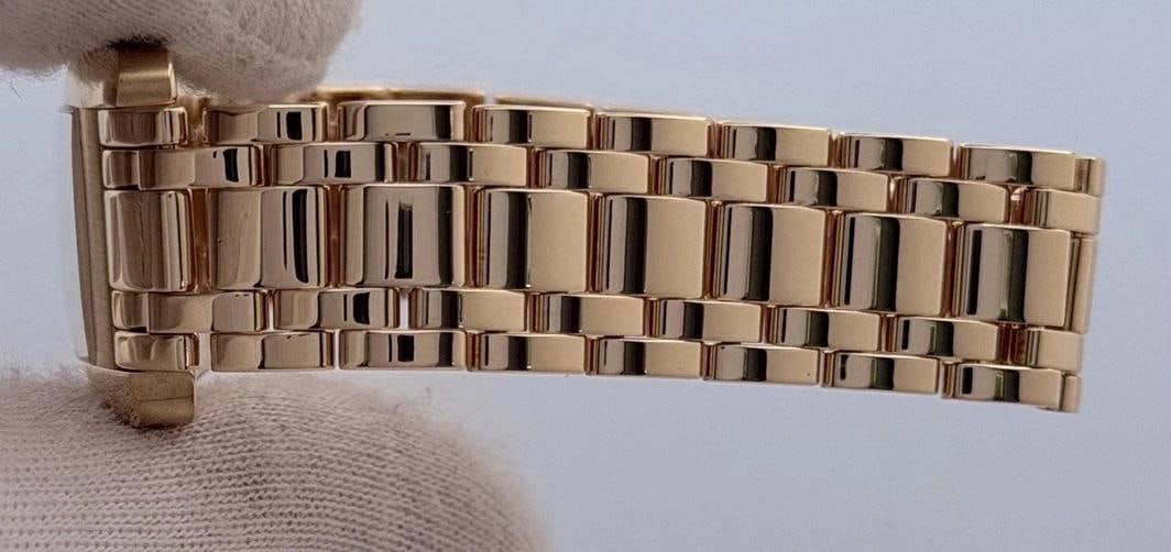 Cartier Tank Americaine 1710 W26015K2 19mm x 35mm Silver Dial 18k Yellow Gold - 3