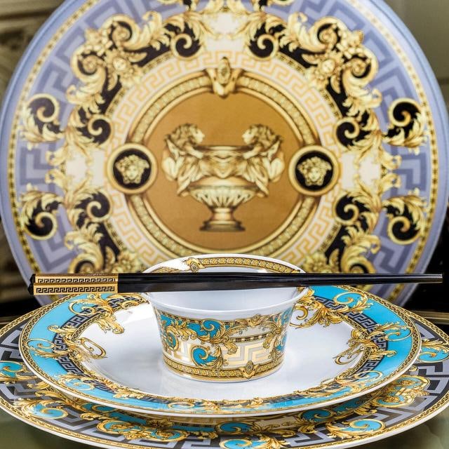Versace Rosenthal Prestige Gala Blue 10 Piece Place Setting (2 Sets) - Official - 6