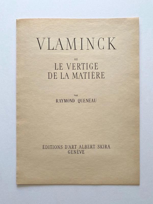 MAURICE DE VLAMINCK RARE 1949 FAUVISM FINE ART LITHOGRAPH PRINT LES BARQUES 1905 - 8