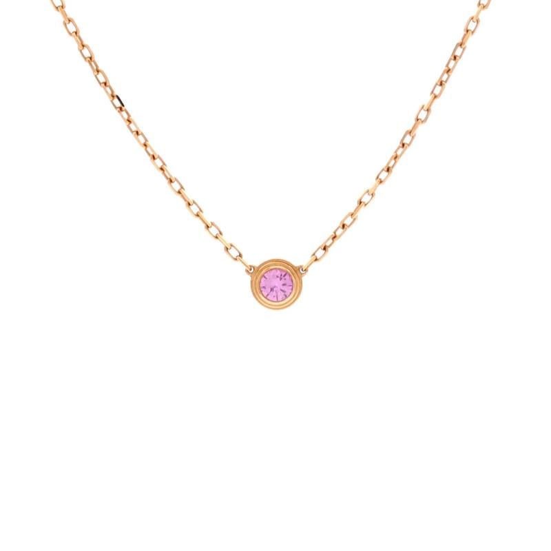 Cartier Cartier D'Amour Pendant Necklace 18K Rose Gold with Pink Sapphire Small: Condition: Pre-owned - Good,Brand: Cartier,Main Stone: Sapphire, Pink,Metal: 18K Rose Gold,Metal Purity: 18K,Style: Pendant,Type: Necklace,Color: Rose Gold,Material: 18K Yellow Gold, Sapphire