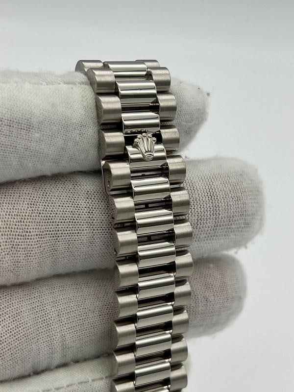 Rolex President Day Date 118239 36mm Factory Silver Diamond Dial 18K White Gold - 7