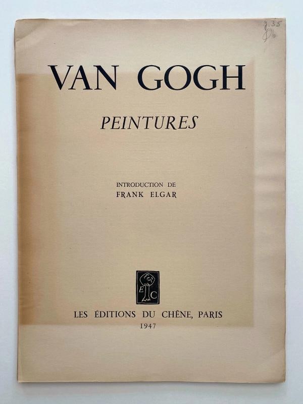 VINCENT VAN GOGH RARE 1947 LMT EDT LITHOGRAPH PRINT "NATURE MORTE : IRIS " 1890 - 10